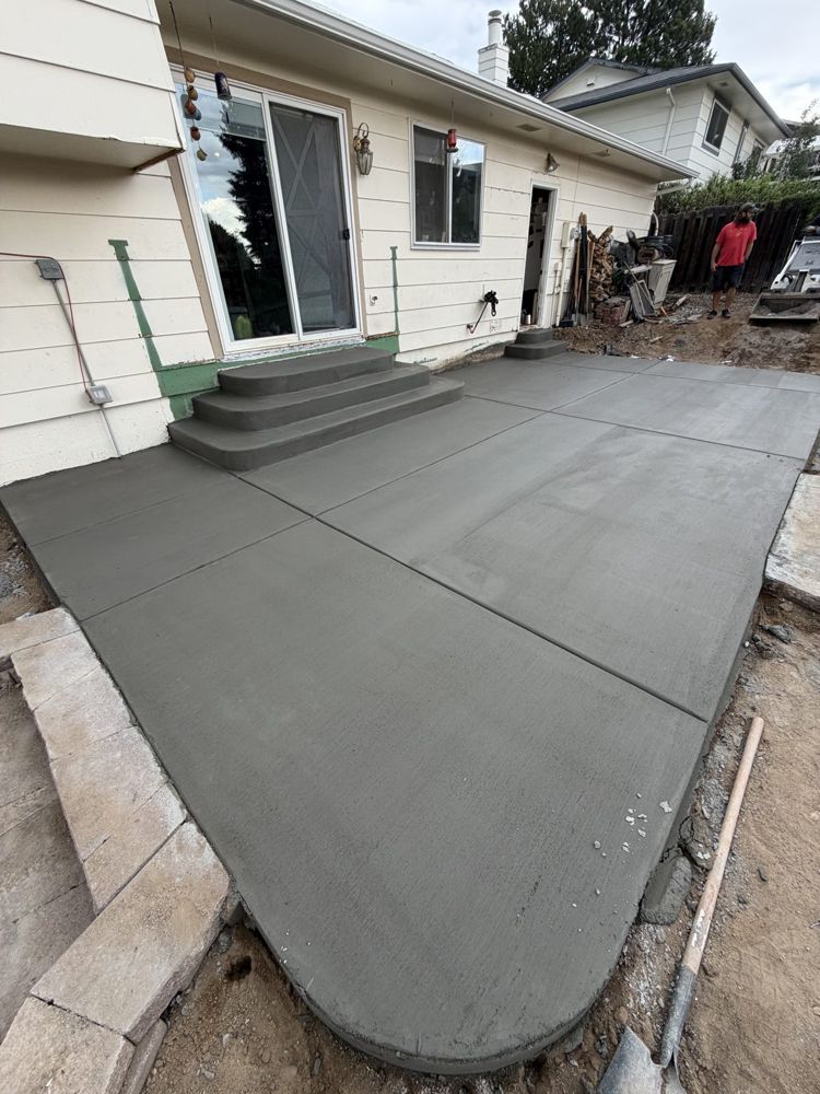 Three steps to a new patio