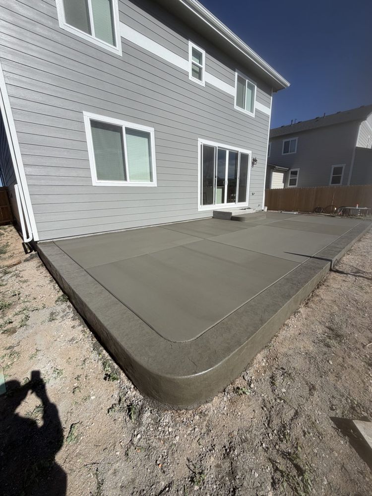 New-build back patio