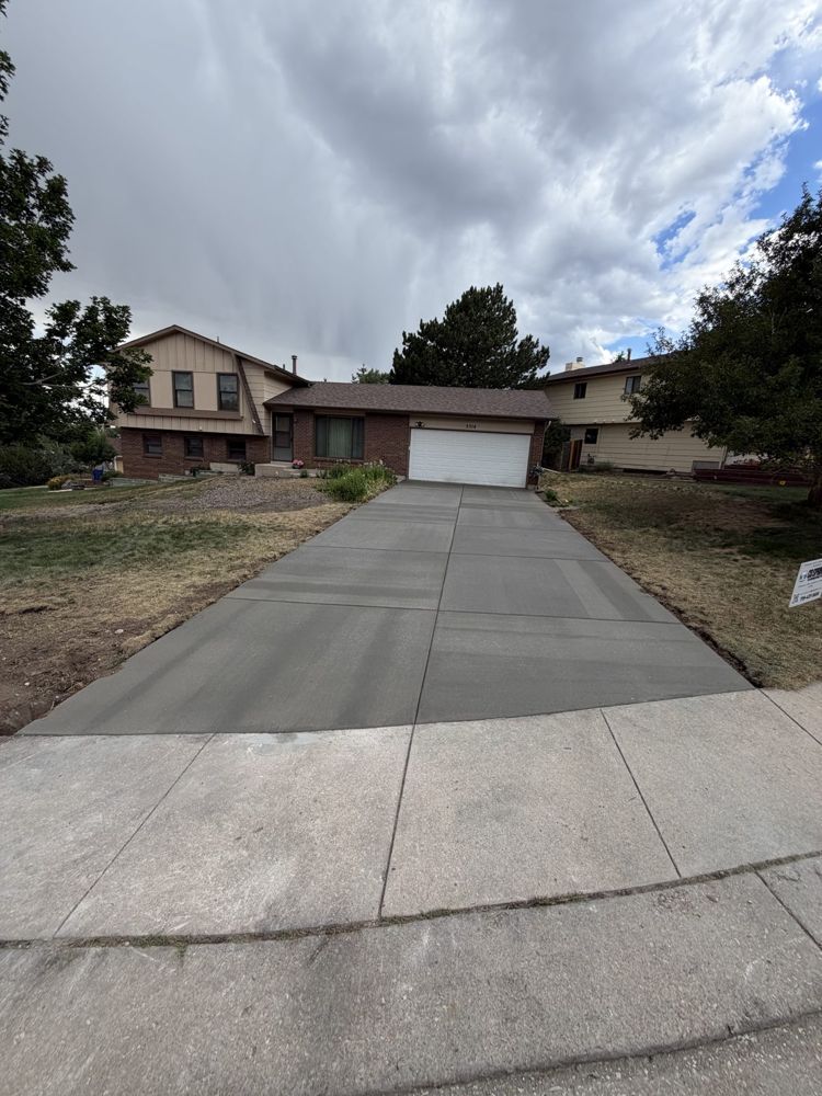 Driveway, big Colorado sky
