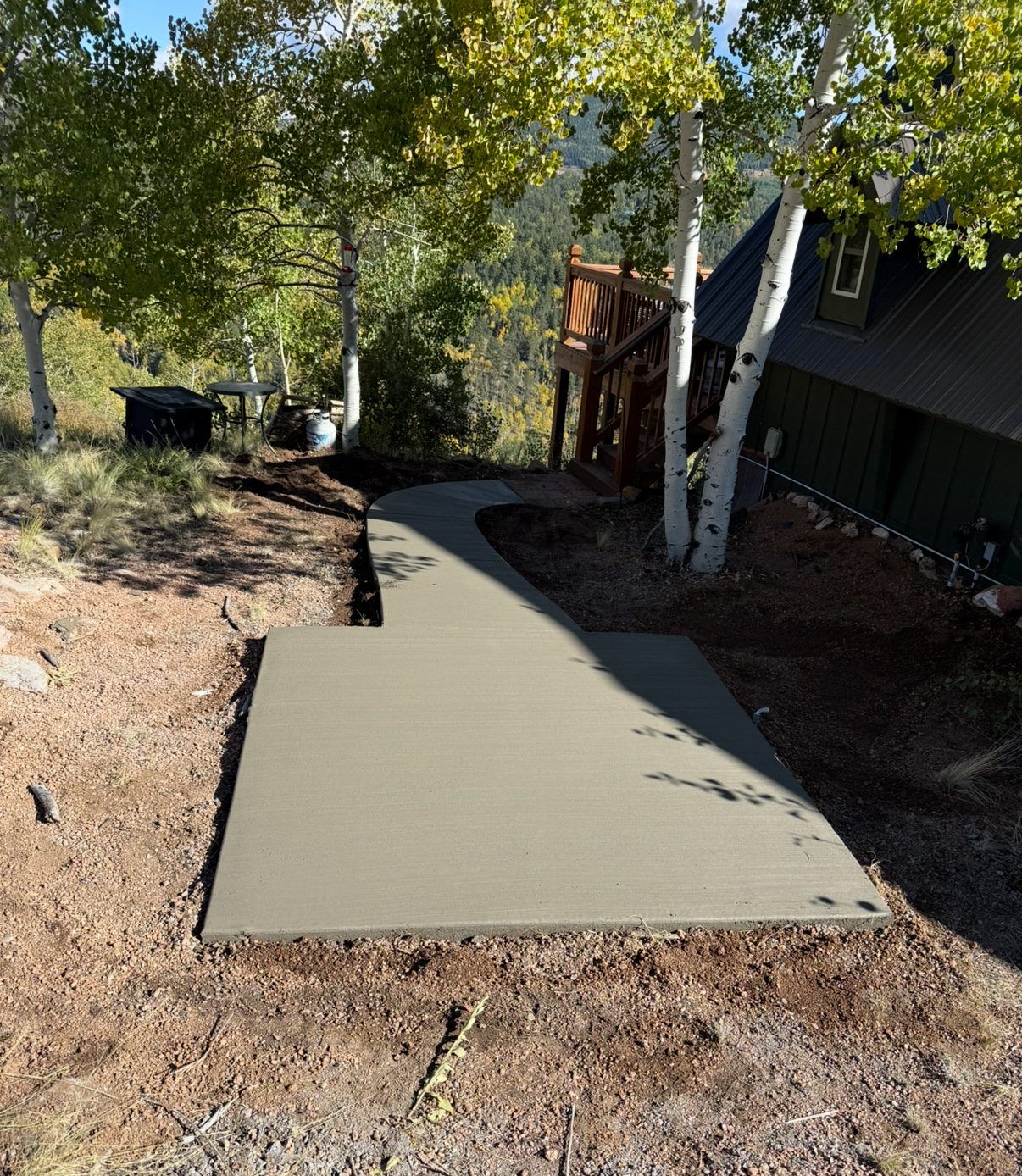 Small pad among the aspens