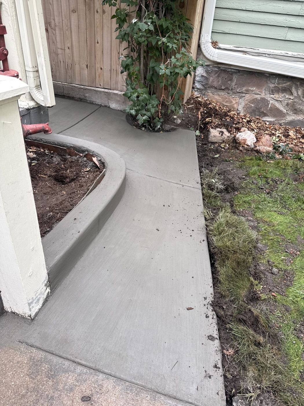 Walkway and porch